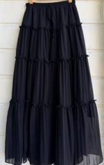 BLACK LAYERD SKIRT - Image 2